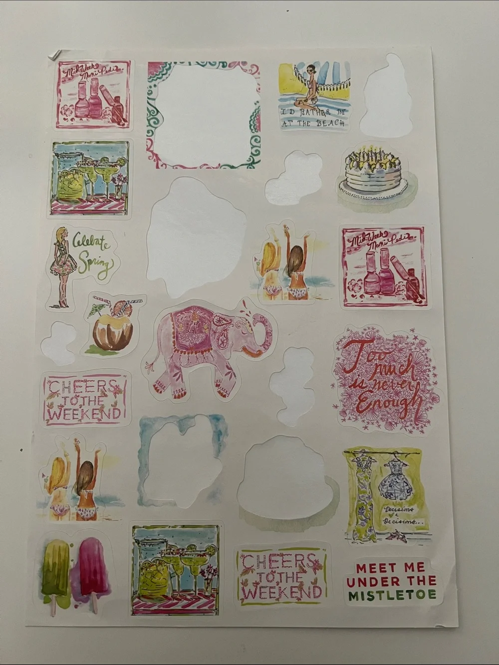 Lilly Pulitzer Decorative Planner Stickers